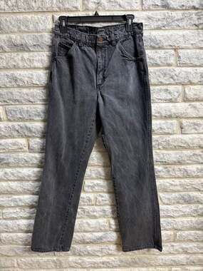 Vintage Womens 1980s Black Denim Jeans 30x32 Great piece 90s